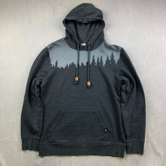 Tentree Mens Sweater Small Gray Juniper Hoodie Pullover Organic Cotton Outdoor - Picture 1 of 9